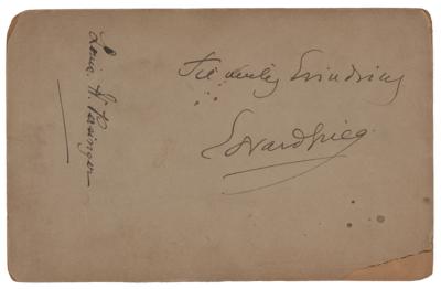 Lot #534 Edvard Grieg Signed Photograph - Image 2