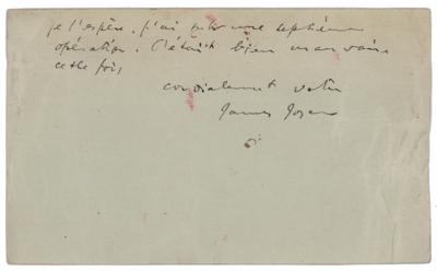 Lot #470 James Joyce Autograph Letter Signed - Image 2