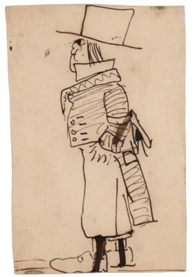 Lot #469 Victor Hugo Original Sketch - Image 1