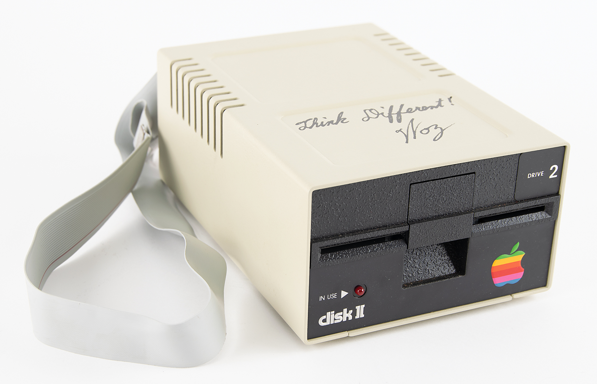 Steve Wozniak Signed Apple Ii Floppy Disk Drive Rr Auction