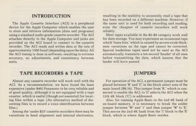Lot #5010 Steve Jobs: Original 1976 Apple-I Cassette Interface Manual - Image 2