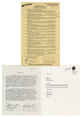 Lot #5013 Steve Jobs 1989 Document Signed - Image 2