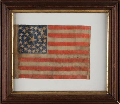 Lot #78 American Parade Flag, 33-Star (Oregon Statehood) 1859-1861