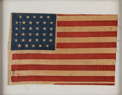 Lot #80 American Parade Flag, 34-Star (Kansas Statehood) 1861-1863 - Image 2