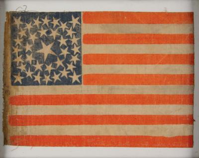 Lot #81 American Parade Flag, 35-Star (West Virginia Statehood) 1863-1865 - Image 2