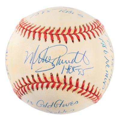 Lot #656 Mike Schmidt Signed Baseball