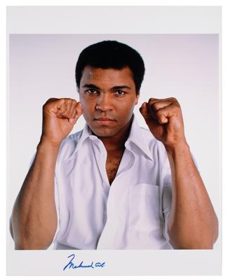 Lot #636 Muhammad Ali Signed Oversized Photograph by John Stewart