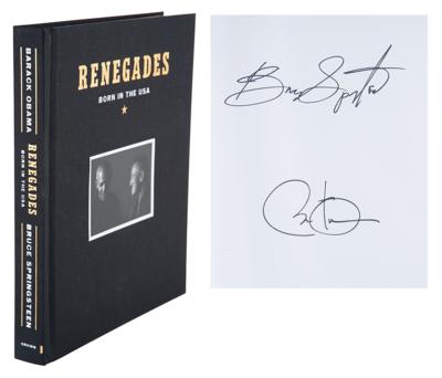 Lot #59 Barack Obama and Bruce Springsteen Signed