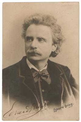 Lot #428 Edvard Grieg Signed Photograph
