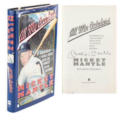 Lot #648 Mickey Mantle Signed Book