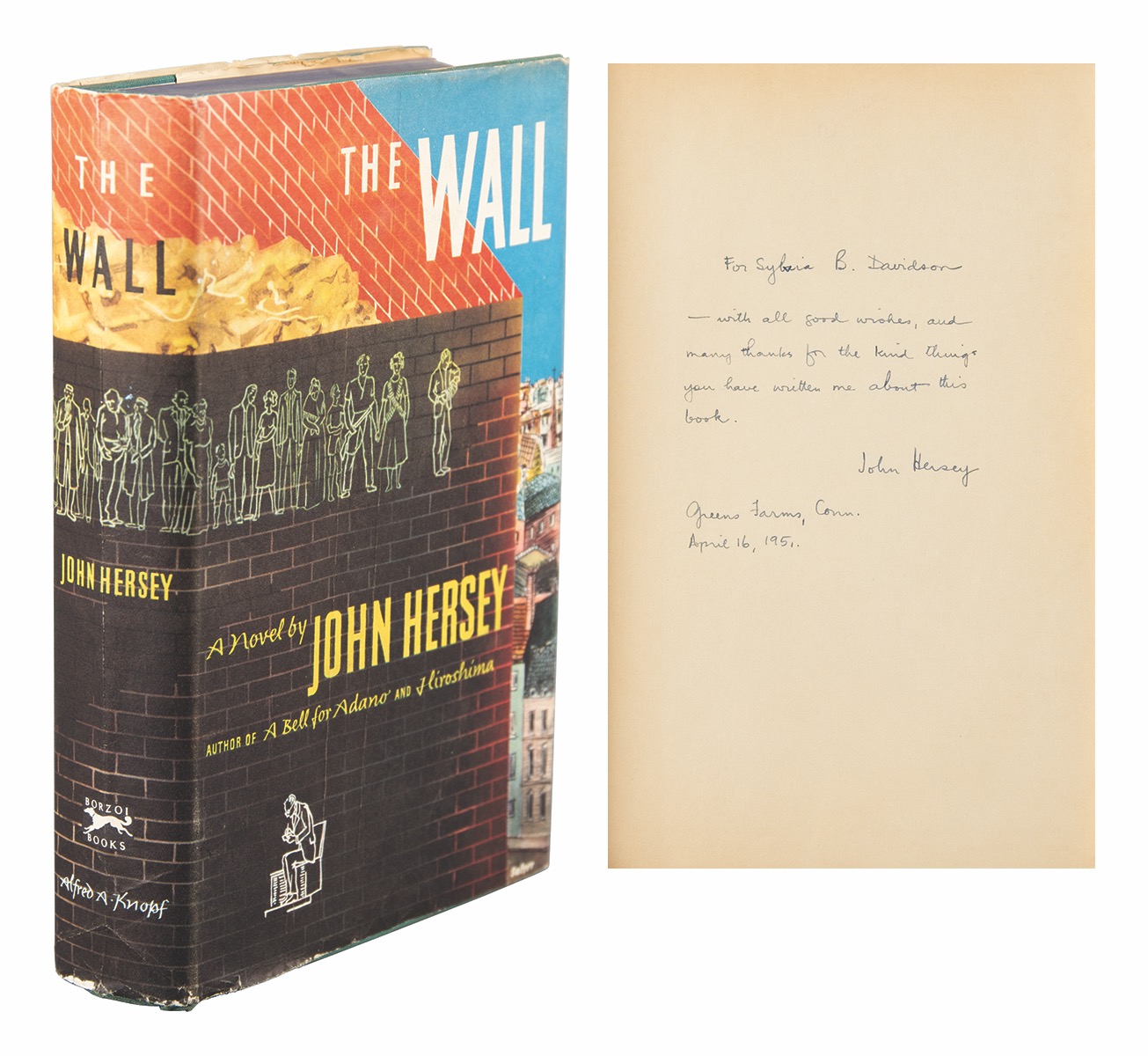 Lot #394 John Hersey Signed Book - Image 1