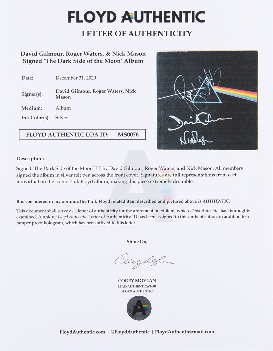 Lot #442 Pink Floyd Signed Album - Image 4