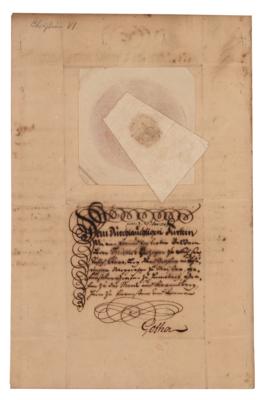 Lot #172 King Christian VI of Denmark Letter Signed - Image 2