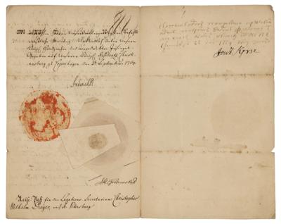 Lot #173 King Frederick V of Denmark Letter Signed - Image 2