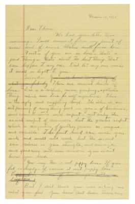 Lot #662 John Steinbeck Autograph Letter Signed