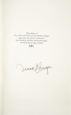 Lot #416 Isaac Bashevis Singer Signed Book - Image 2