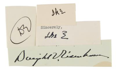 Lot #39 Dwight D. Eisenhower (4) Signatures