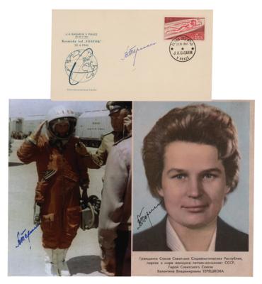 Lot #302 Valentina Tereshkova (3) Signed Items