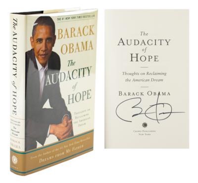 Lot #58 Barack Obama Signed Book