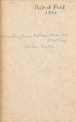 Lot #346 Robert Frost Twice-Signed Book with Autograph Quote from 'Mending Wall' - Image 2