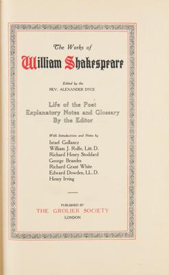 Lot #366 The Works of William Shakespeare, Limited Edition 10-Volume Set (circa 1900) - Image 4