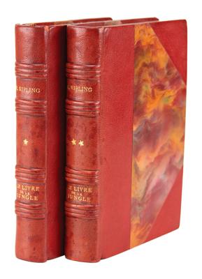 Lot #354 Works of Rudyard Kipling: The Jungle Book (1934) and The Second Jungle Book (1930)