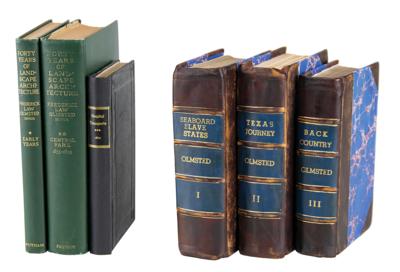 Lot #318 Frederick Law Olmsted (5) Unsigned Early Printing Books