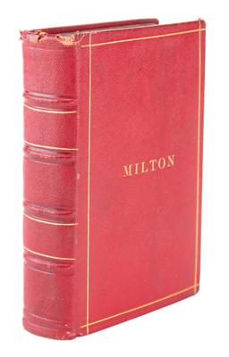 Lot #358 John Milton: The Complete Poetical Works (1843)