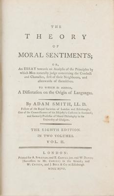 Lot #115 Adam Smith: The Theory of Moral Sentiments (1797) - Image 4