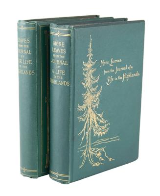 Lot #135 Queen Victoria: Leaves from the Journal of Our Life in the Highlands (1868) and More Leaves (1884)