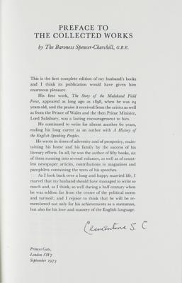 Lot #120 The Collected Works of Sir Winston Churchill, Centenary Limited Edition, 34-Volume Set (1973) - Image 6