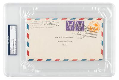 Lot #229 George S. Patton Signed Envelope - PSA NM 7