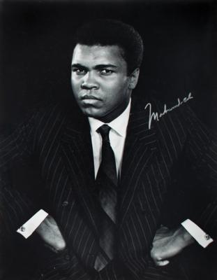 Lot #637 Muhammad Ali Signed Oversized Photograph by Yousuf Karsh