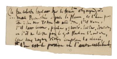 Lot #350 Victor Hugo Handwritten Draft Poem of 'God' 
