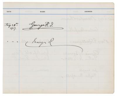 Lot #176 King George V and Mary of Teck Signatures