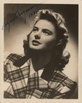 Lot #537 Ingrid Bergman Signed Photograph