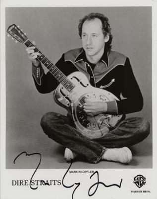 Lot #475 Dire Straits: Mark Knopfler Signed Photograph