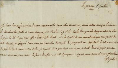 Lot #222 Marquis de Lafayette Autograph Letter Signed - Image 2