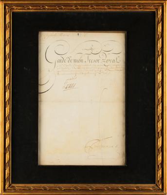Lot #179 King Louis XV Document Signed - Image 2