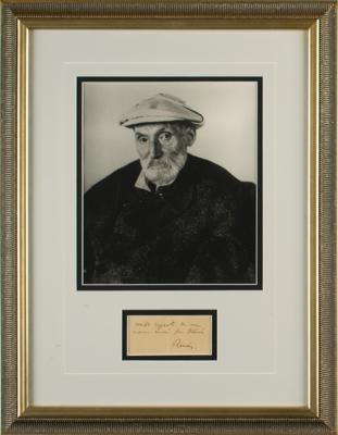Lot #308 Pierre-Auguste Renoir Signature