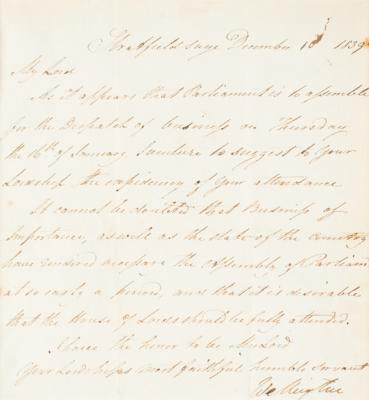 Lot #247 Duke of Wellington Letter Signed - Image 2