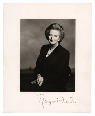 Lot #208 Margaret Thatcher Signed Photograph