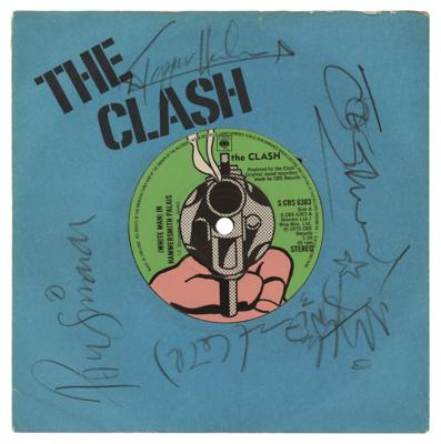 Lot #508 The Clash Signed 45 RPM Record