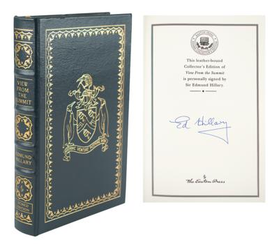 Lot #163 Edmund Hillary Signed Book