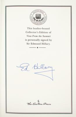 Lot #163 Edmund Hillary Signed Book - Image 2