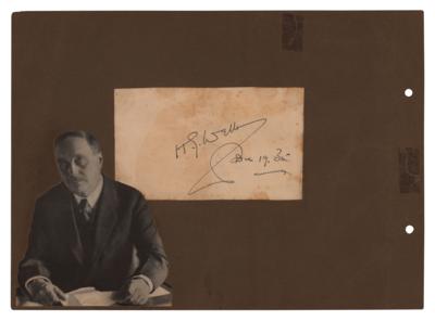 Lot #425 H. G. Wells Signature