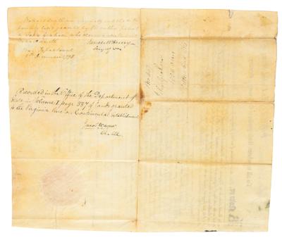 Lot #2 John Adams Document Signed as President - Image 3