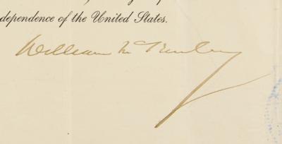 Lot #49 William McKinley Document Signed as President - Image 2