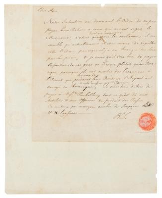 Lot #75 Benjamin Franklin Autograph Letter Signed
