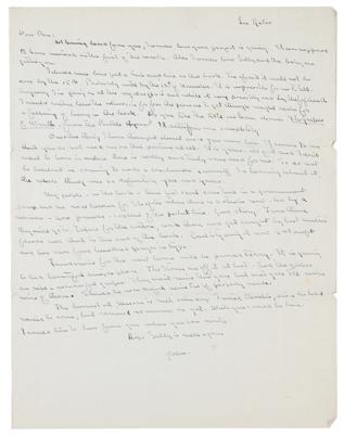 Lot #368 John Steinbeck Autograph Letter Signed